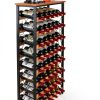 Sonyabecca Wine Rack Freestanding Iron Wood Farmhouse Style-5