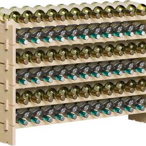 Wine Rack Smartxchoices Standing Pine 72 Bottle-0