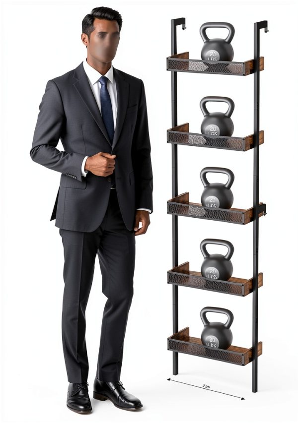 Tall Wine Rack Hencawima Black Matte Freestanding-2