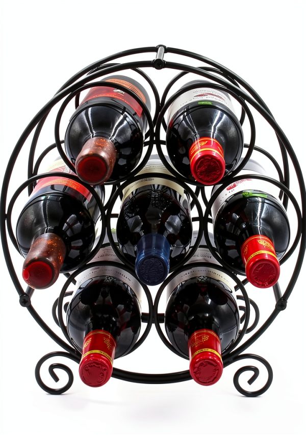 Wine Rack PAG Metal Countertop 7 Bottle Classic-1