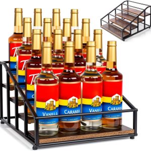 Wine Rack kimilus Modern Metal 4‑Tier Countertop-0