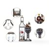HavenlyYouth Freestanding Wine Rack Antique Brown-4