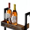 Tall Wine Rack Hencawima Black Matte Freestanding-6