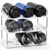 LANDNEOO White 3‑Tier Water Bottle Rack ABS Design-8