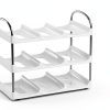 LANDNEOO White 3‑Tier Water Bottle Rack ABS Design-1