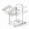 LANDNEOO White 3‑Tier Water Bottle Rack ABS Design-5