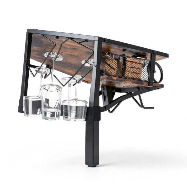 HavenlyYouth Freestanding Wine Rack Antique Brown-3