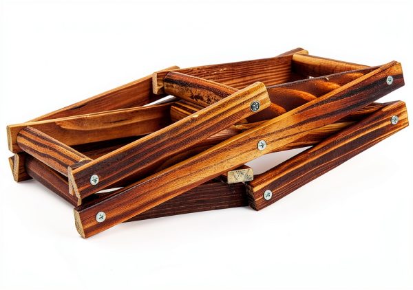 MUGLIO Wine Rack 3 Bottle Modern Stained-1