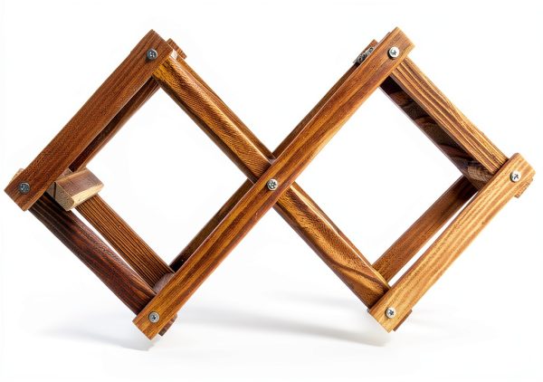 MUGLIO Wine Rack 3 Bottle Modern Stained-4