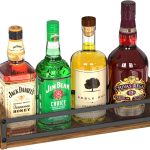 Wooden Wine Rack Alyoen Classic 4 Bottle Countertop-0