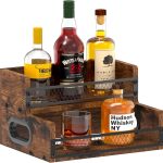 Wooden Coffee Syrup Rack Alyoen 2‑Tier Stand-0