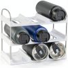 LANDNEOO White 3‑Tier Water Bottle Rack ABS Design-6