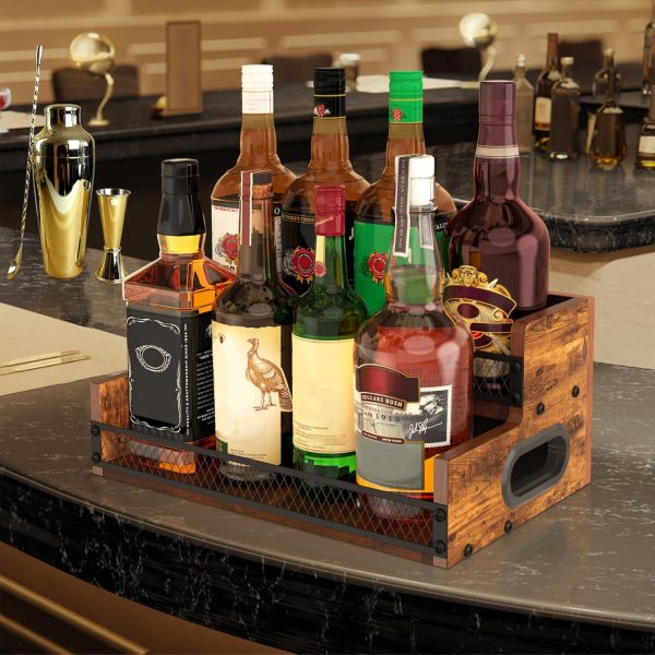 Wooden Coffee Syrup Rack Alyoen 2‑Tier Stand-1