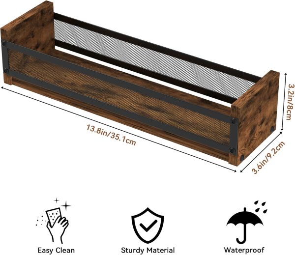 Wooden Wine Rack Alyoen Classic 4 Bottle Countertop-5