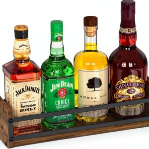 Alyoen Wood Wine Rack Freestanding Display Shelf Classic-0