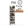 Tall Wine Rack Hencawima Black Matte Freestanding-7