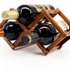 MUGLIO Wine Rack 3 Bottle Modern Stained-2