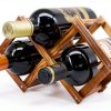 MUGLIO Wine Rack 3 Bottle Modern Stained-0
