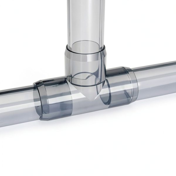 FORMUFIT Clear PVC Barbed Tee Fittings for Industrial Use-1