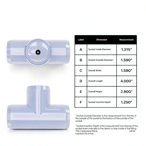 FORMUFIT Clear PVC Barbed Tee Fittings for Industrial Use-2