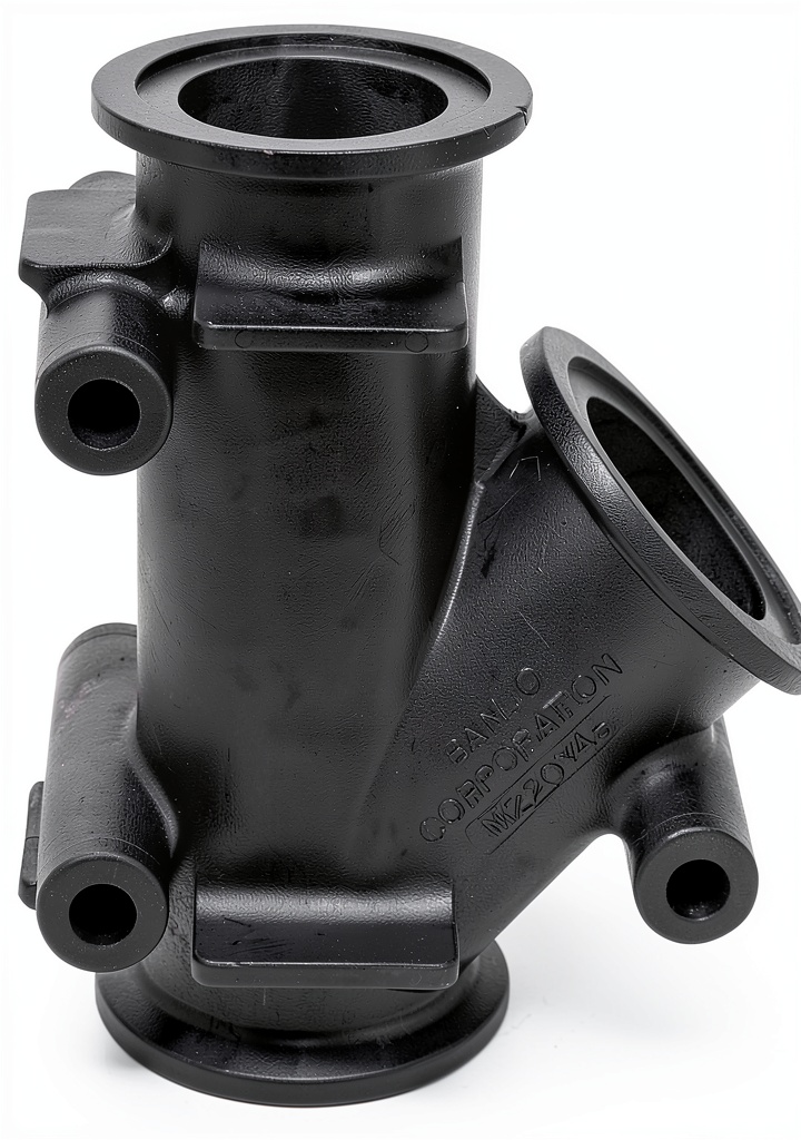 Banjo 2 inch barbed fitting installed in an industrial manifold