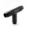 Lakesstory PVC Barbed Tee Fitting 1 Inch Black 3/4 PVC Tee – Sch 40,-2
