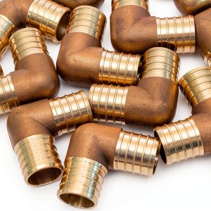 VENTRAL 3/4" Brass Elbow Pipe Fitting Bronze NPT Thread 10 Pack-0