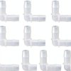 Cobetter 90° Polypropylene Barbed Elbow 3/8 Inch Translucent 10pcs-0