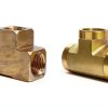 Brass Tee Fitting 127-N1 by FLOFLEX 1/8" NPT Street Tee 5 Pack-3