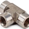 Yoebor 1/2" Stainless Steel Tee Fitting NPT Female Pipe Connector-0