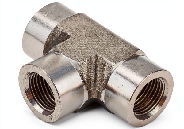 Yoebor 1/2" Stainless Steel Tee Fitting NPT Female Pipe Connector-0