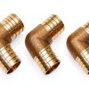 VENTRAL 3/4" Brass Elbow Pipe Fitting Bronze NPT Thread 10 Pack-4
