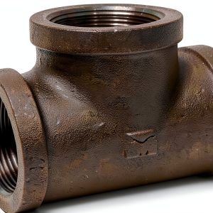 Southland 2 Inch Iron Barbed Tee Fitting Black NPT 520-608HN-0
