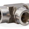 Yoebor 1/2" Stainless Steel Tee Fitting NPT Female Pipe Connector-1