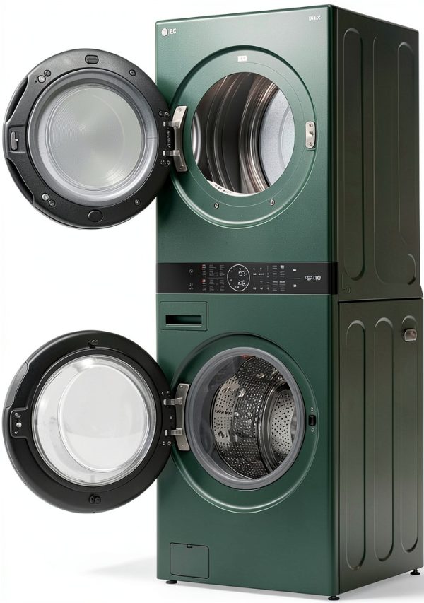 LG WashTower Washer and Dryer with TurboWash - Nature Green-4