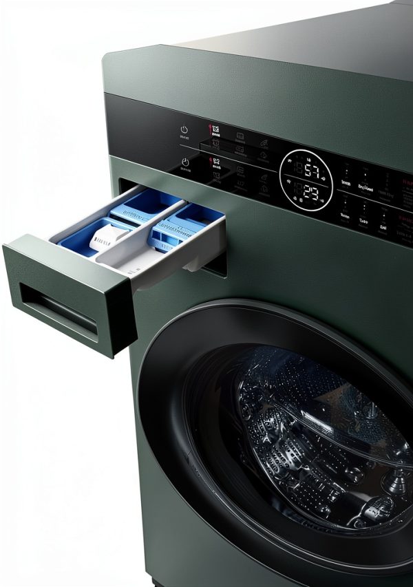 LG WashTower Washer and Dryer with TurboWash - Nature Green-8
