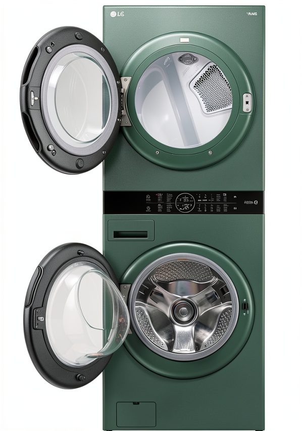 LG WashTower Washer and Dryer with TurboWash - Nature Green-3