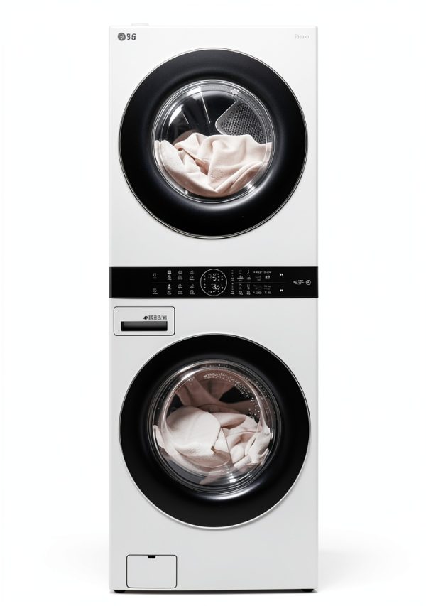 LG WashTower 4.5 Cu.Ft. Washer 7.4 Cu.Ft. Dryer Graphite Steel-0