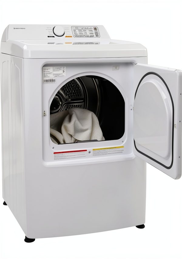 West Bend Vented Gas Dryer Front Load 7 cu ft White with LED Display-3