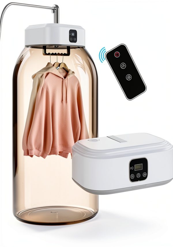 Portable Dryers-Foldable Dryers-With Remote Control Mini Dryer- Great For Travel, RV, Home, Apartment-Electric Fast And Efficient Drying And Easy To Use And Store-0