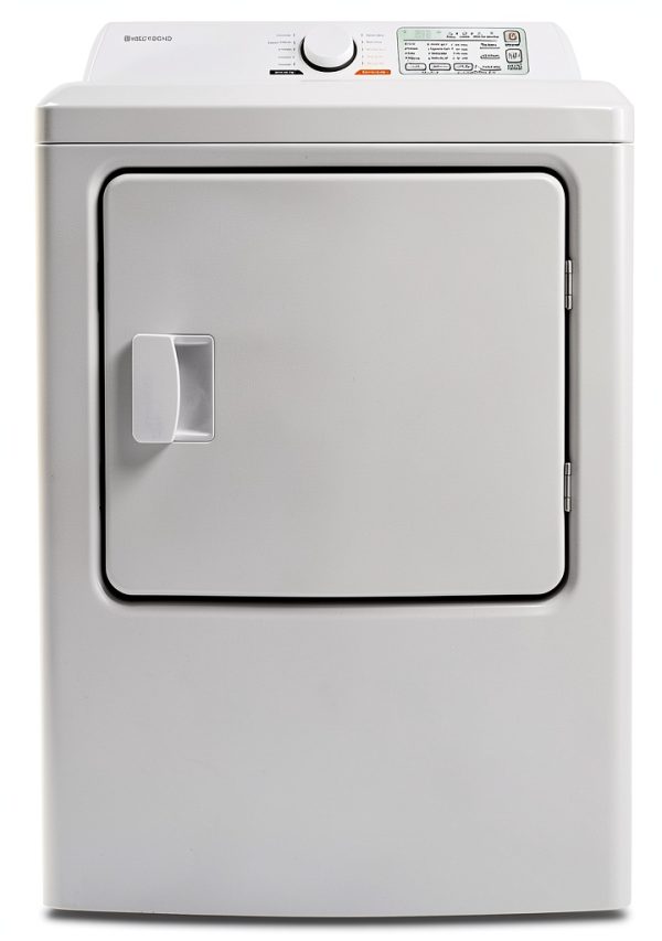 West Bend Vented Gas Dryer Front Load 7 cu ft White with LED Display-0