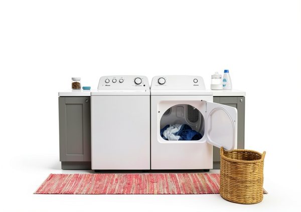 AMANA NED4655EW 6.5 cu ft Front Load Electric Dryer White 11 Cycles-1